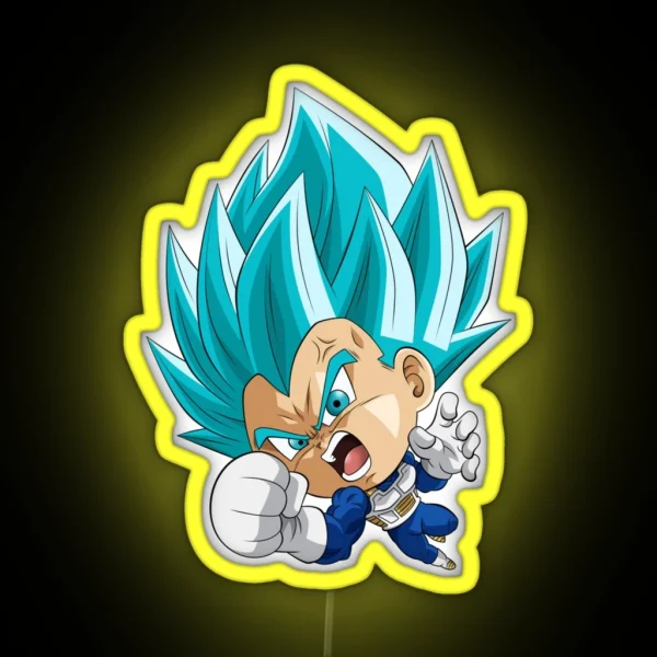 Vegeta Super Blue Evolution RGB Neon Sign