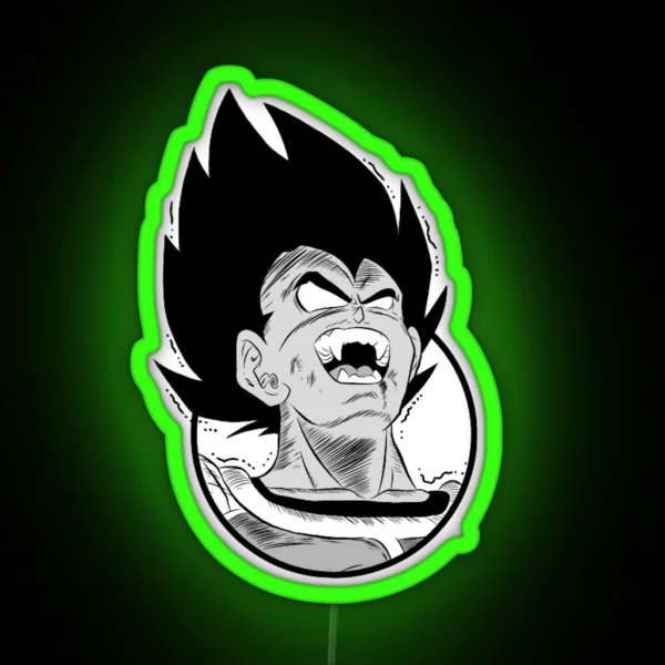 Vegeta Transforming RGB Neon Sign