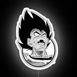 Vegeta Transforming RGB Neon Sign