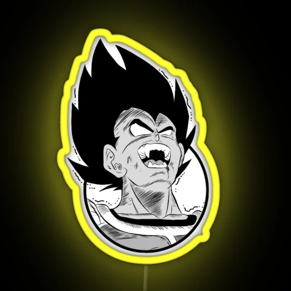 Vegeta Transforming RGB Neon Sign