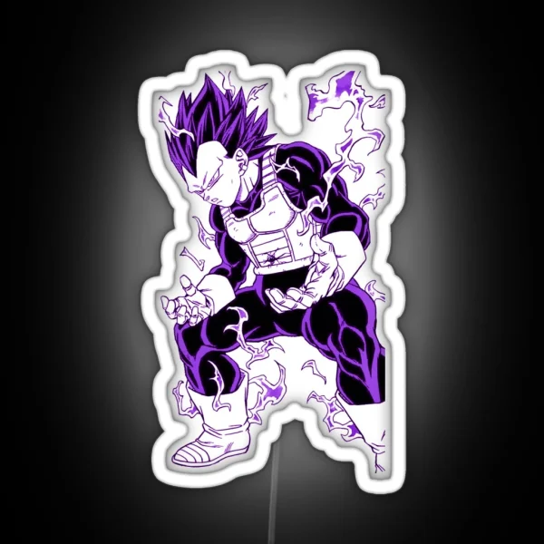 Vegeta Ultra Ego Form RGB Neon Sign