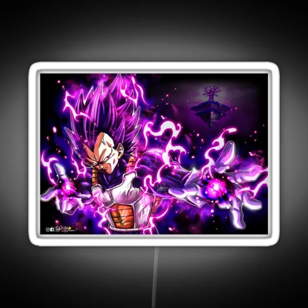 Vegeta Ultra Ego Hakaishin RGB Neon Sign
