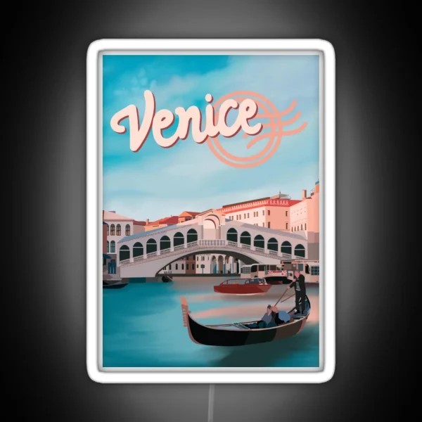 Venice Postcard RGB Neon Sign