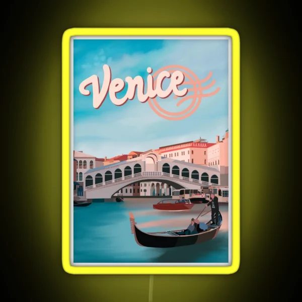 Venice Postcard RGB Neon Sign