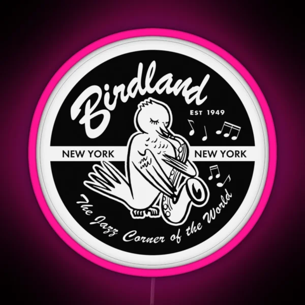 Venue Birdland Jazz Club RGB Neon Sign