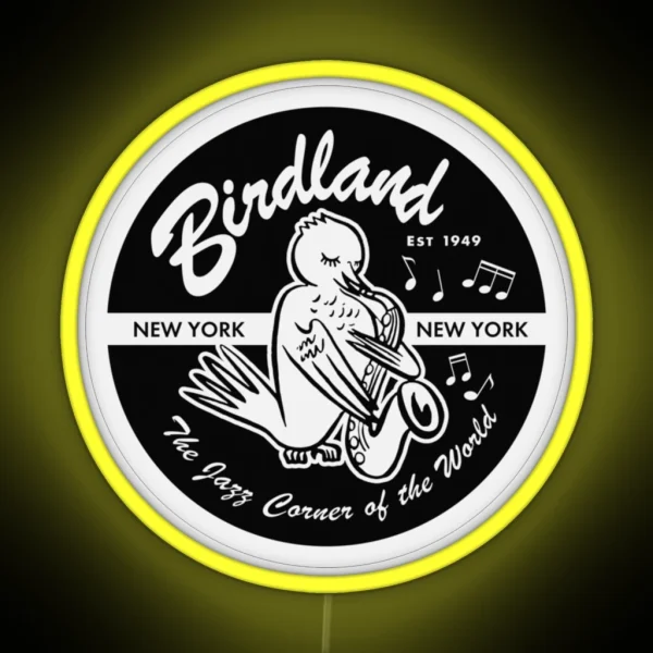 Venue Birdland Jazz Club RGB Neon Sign