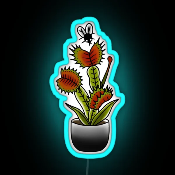 Venus Fly Trap RGB Neon Sign