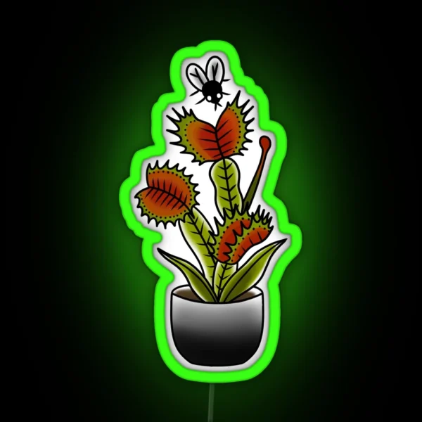 Venus Fly Trap RGB Neon Sign