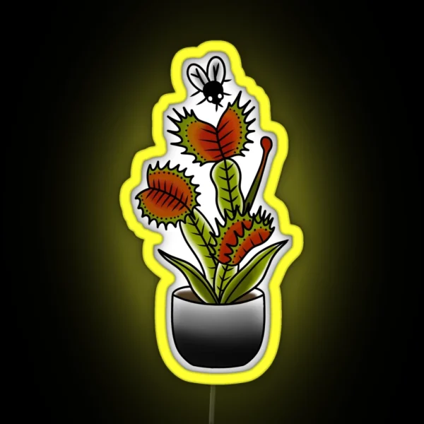 Venus Fly Trap RGB Neon Sign