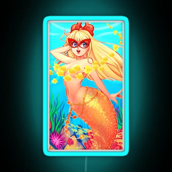 Venus Mermaid RGB Neon Sign