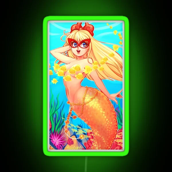 Venus Mermaid RGB Neon Sign