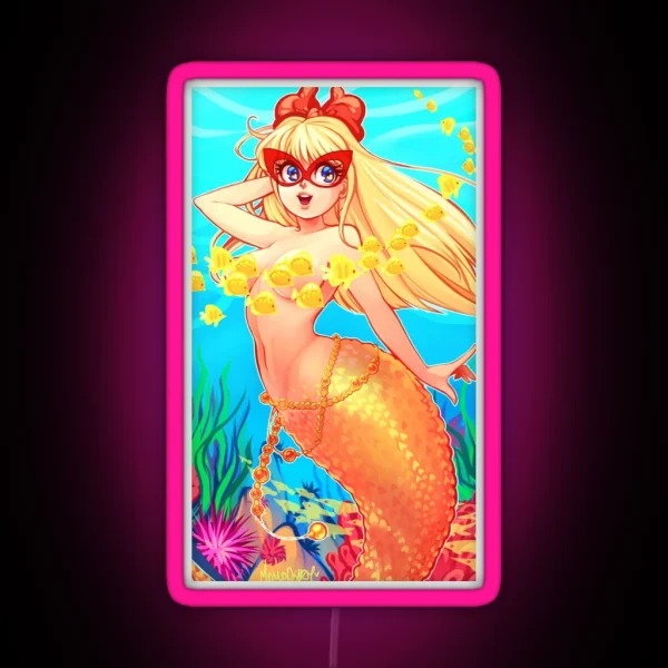 Venus Mermaid RGB Neon Sign