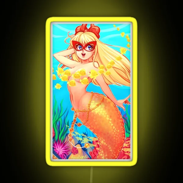 Venus Mermaid RGB Neon Sign