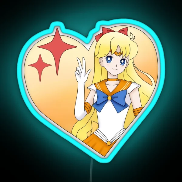 Venus Sailor Moon RGB Neon Sign