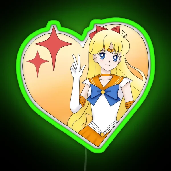 Venus Sailor Moon RGB Neon Sign
