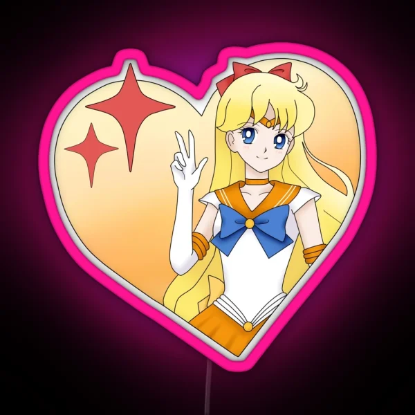 Venus Sailor Moon RGB Neon Sign