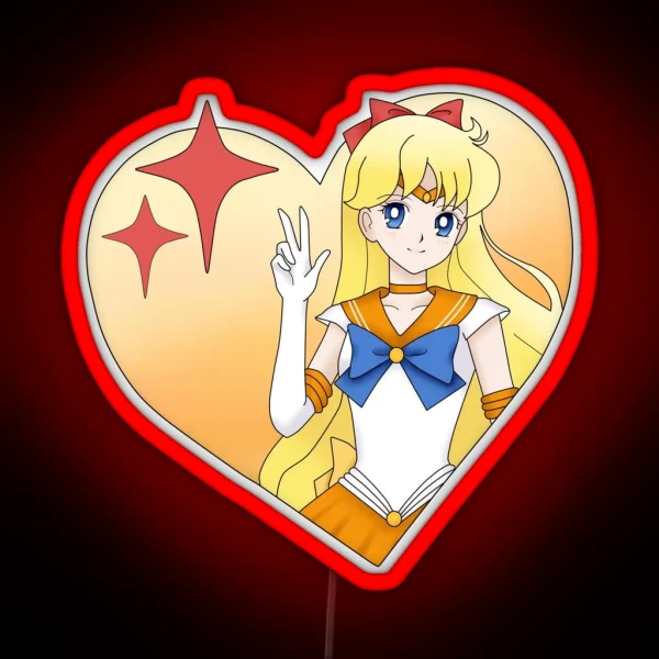 Venus Sailor Moon RGB Neon Sign