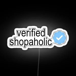 Verified Shopaholic RGB Neon Sign