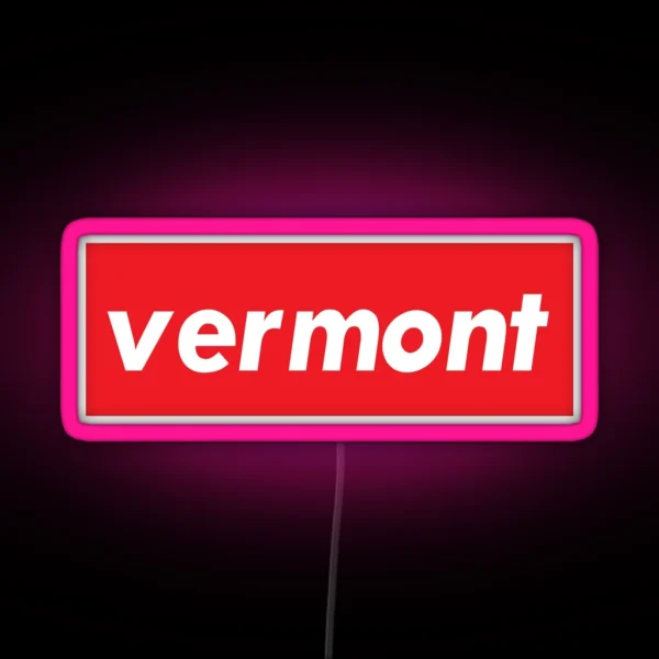 Vermont New England Raised Me RGB Neon Sign