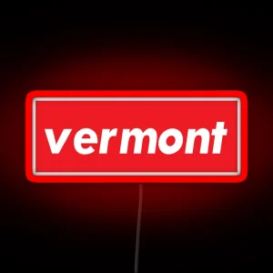 Vermont New England Raised Me RGB Neon Sign