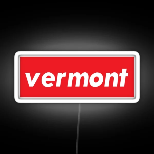 Vermont New England Raised Me RGB Neon Sign