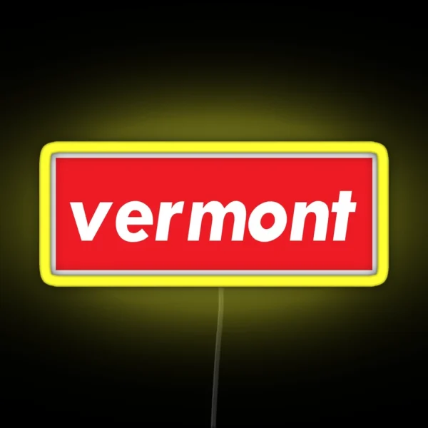 Vermont New England Raised Me RGB Neon Sign