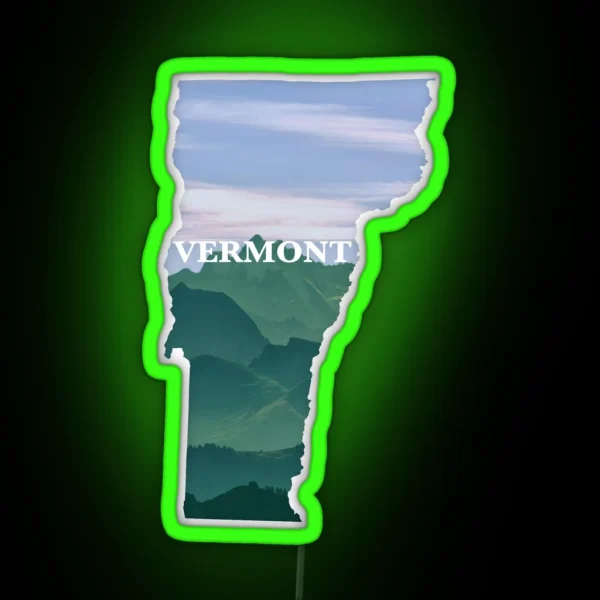 Vermont RGB Neon Sign