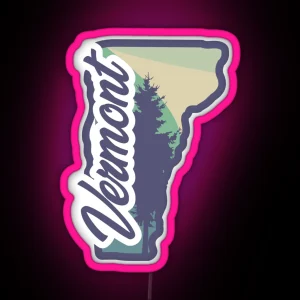 Vermont RGB Neon Sign