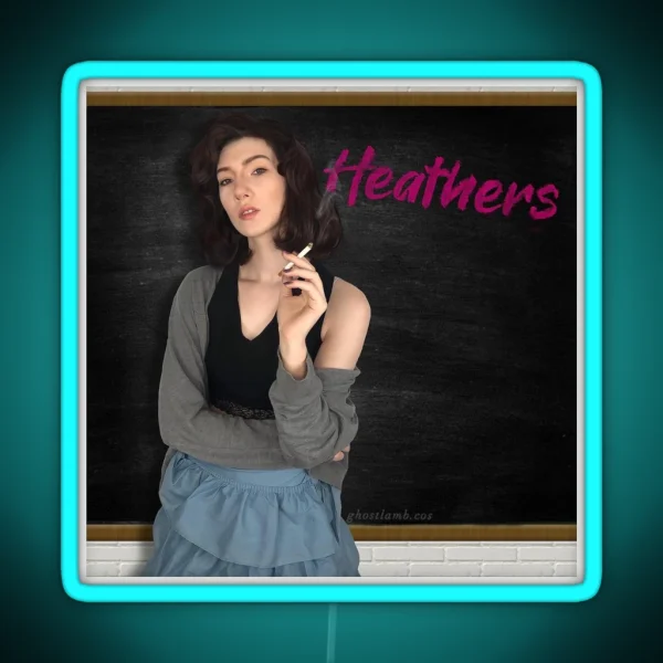 Veronica Sawyer Heathers Cosplay Print RGB Neon Sign