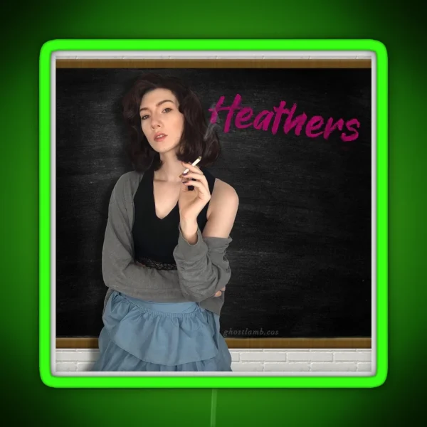 Veronica Sawyer Heathers Cosplay Print RGB Neon Sign