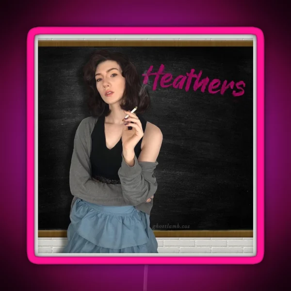 Veronica Sawyer Heathers Cosplay Print RGB Neon Sign