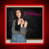 Veronica Sawyer from Heathers in bold, neon-colored cosplay print on a red background.