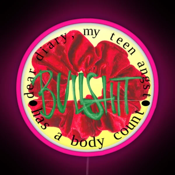 Veronica Sawyer Teen Angst Bullshit RGB Neon Sign
