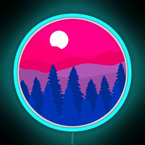 Very Berry Sky Scene RGB Neon Sign