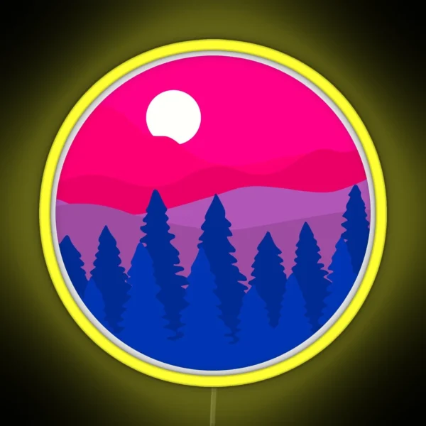Very Berry Sky Scene RGB Neon Sign