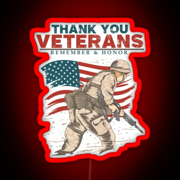 Veterans Honoring Led RGB Neon Sign