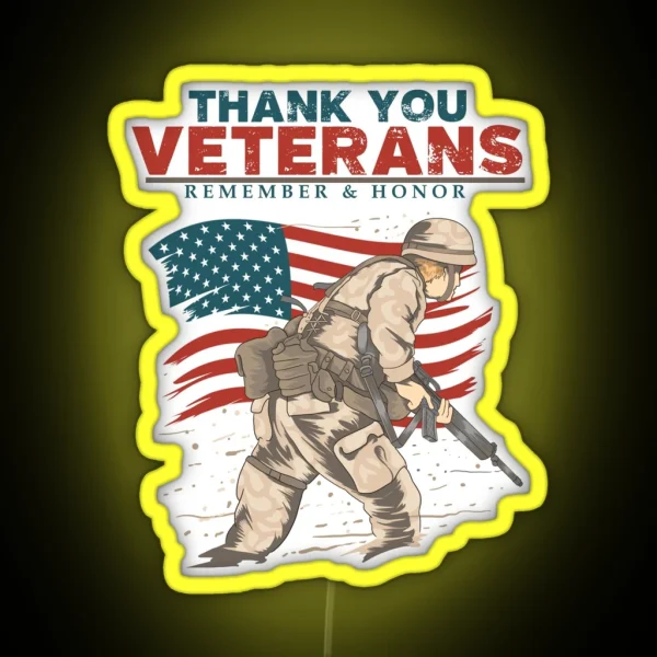 Veterans Honoring Led RGB Neon Sign