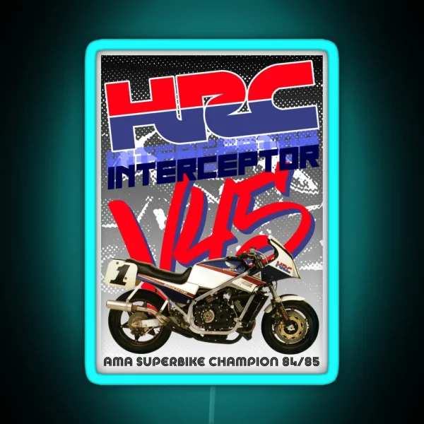 VF750F INTERCEPTOR RGB Neon Sign
