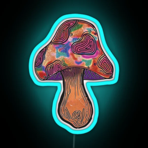 Vibing Shroom RGB Neon Sign