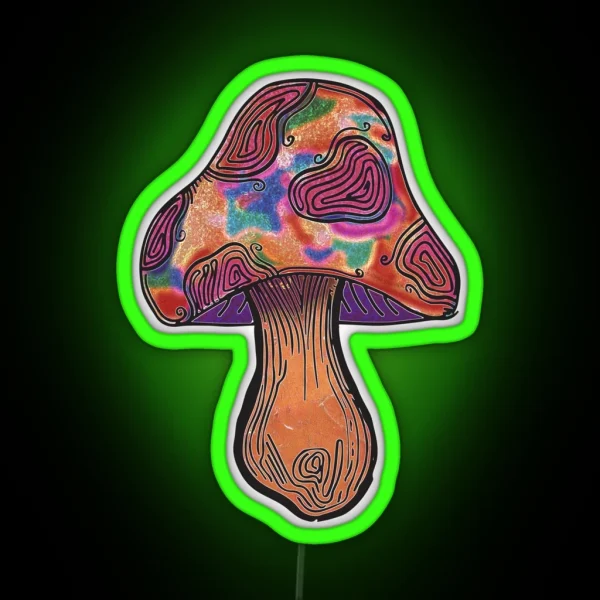 Vibing Shroom RGB Neon Sign