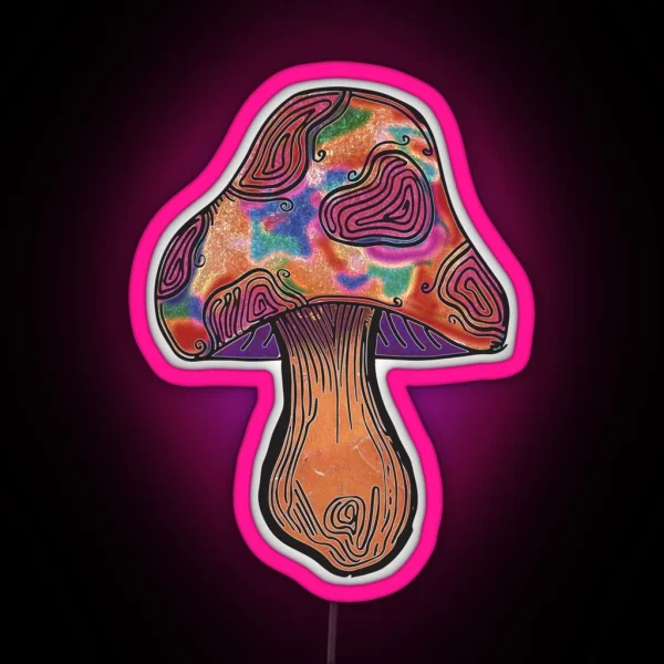 Vibing Shroom RGB Neon Sign