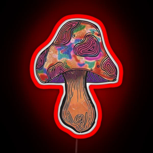 Vibing Shroom RGB Neon Sign