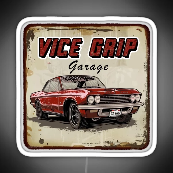 Vice Grip Garage RGB Neon Sign