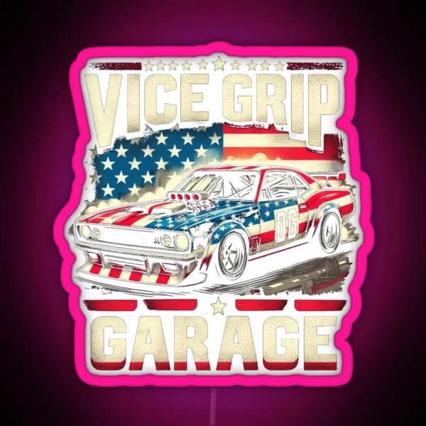 Vice Grip Garage RGB Neon Sign