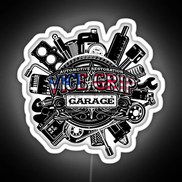 Vice Grip Garage RGB Neon Sign