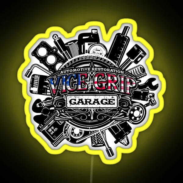 Vice Grip Garage RGB Neon Sign