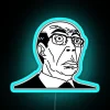 Vice principal Uchiyamada from Great Teacher Onizuka, RGB neon sign in blue.