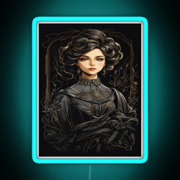 Victorian Girl RGB Neon Sign
