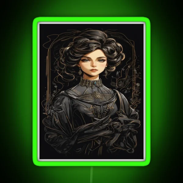 Victorian Girl RGB Neon Sign