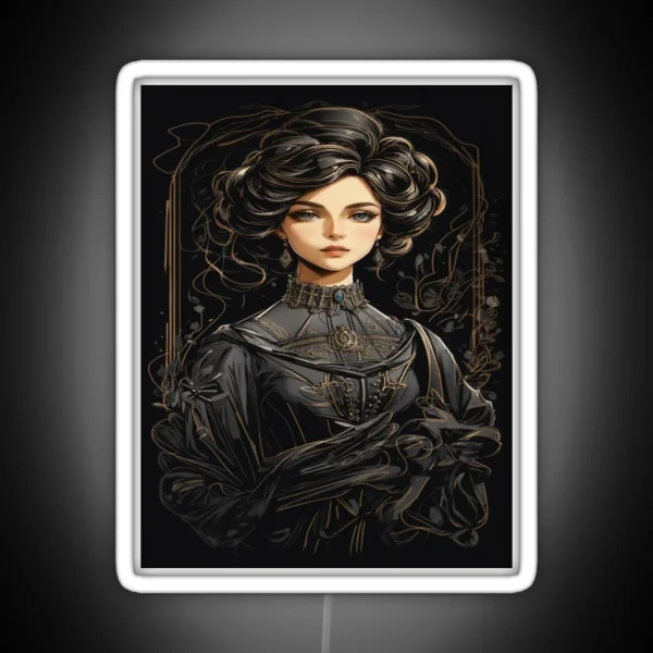 Victorian Girl RGB Neon Sign